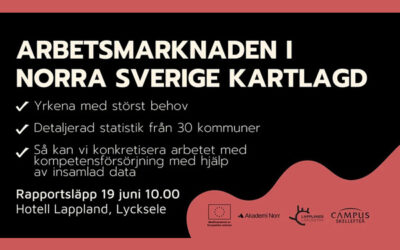Akademi Norr konferens i Lycksele 19 juni om kompetensförsörjning i norra Sverige
